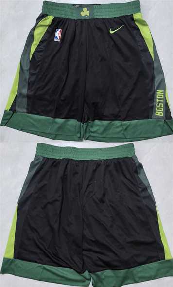 Men%27s Boston Celtics Black Shorts